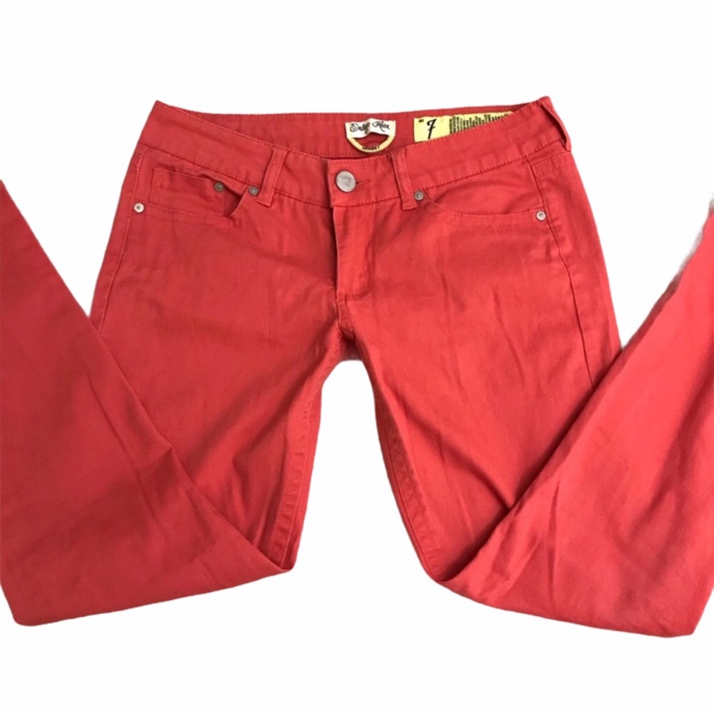Indigo Rein Coral Skinny Jeans/Pants Size 7